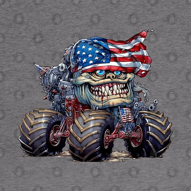 4th of July Monster Truck #7 by Chromatic Fusion Studio